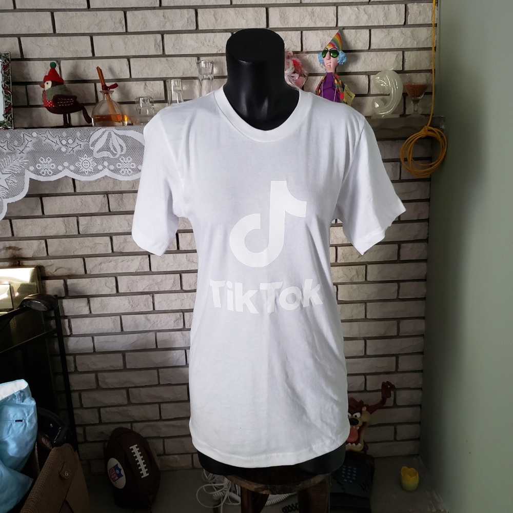 Brand New WOT White Tik Tok Tee Shirt